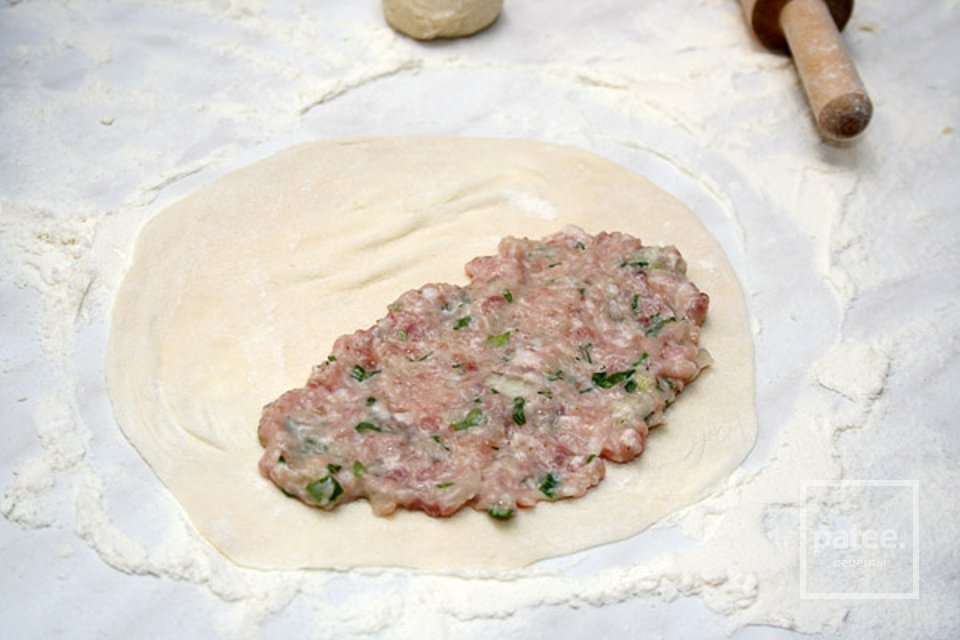 Фарш для чебуреков сочный рецепт с фото пошагово из свинины