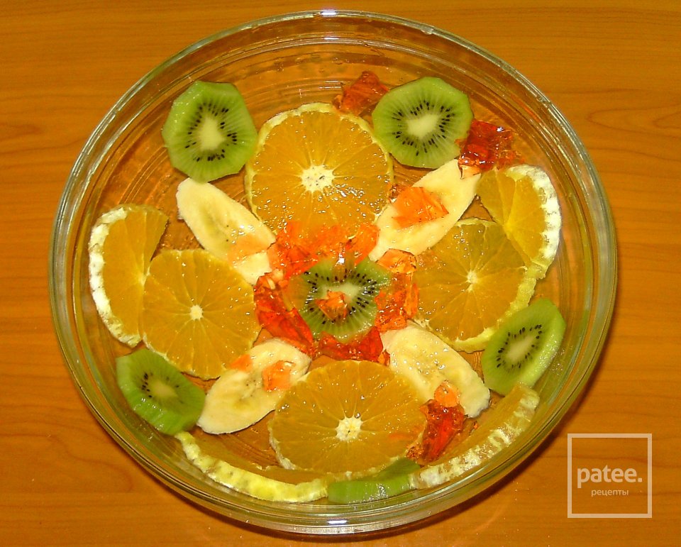 Заливное из фруктов с желатином рецепт с фото