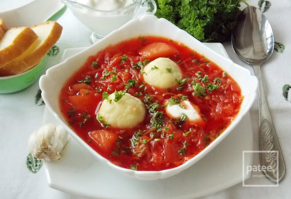 Суп с галушками – кулинарный рецепт