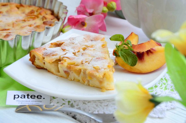 Пирог с персиком — рецепты | Дзен