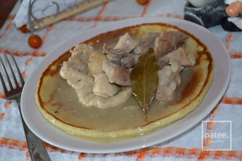 Белорусская мачанка с блинами – кулинарный рецепт