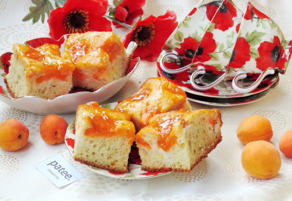 Пирог с абрикосовым вареньем в духовке (рецепт с фото пошаговыми)