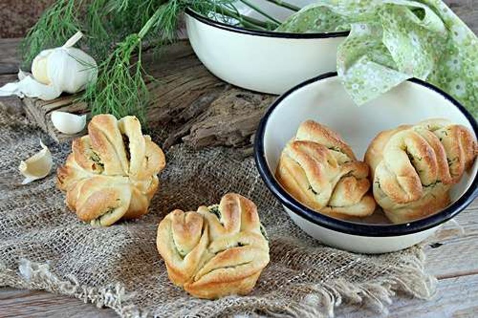 Рецепт французской булочки с чесноком