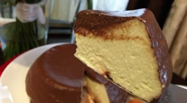 Творожная запеканка без муки под глазурью🍮