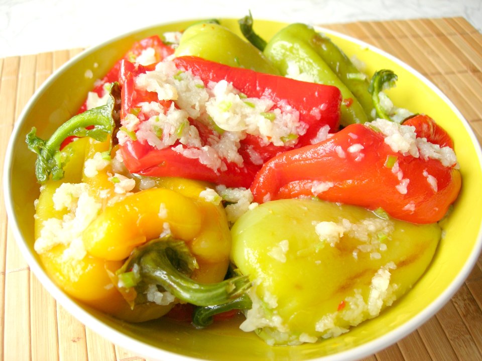 Пошаговый рецепт салата из болгарского перца
