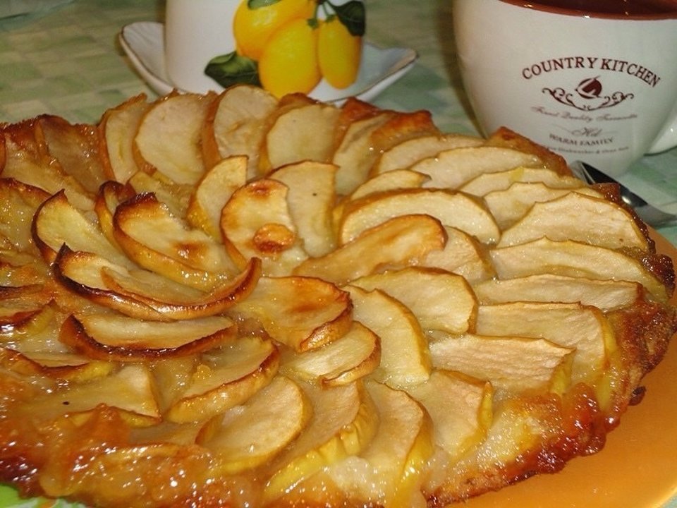 Тартатен с яблоками рецепт пошагово по французски фото