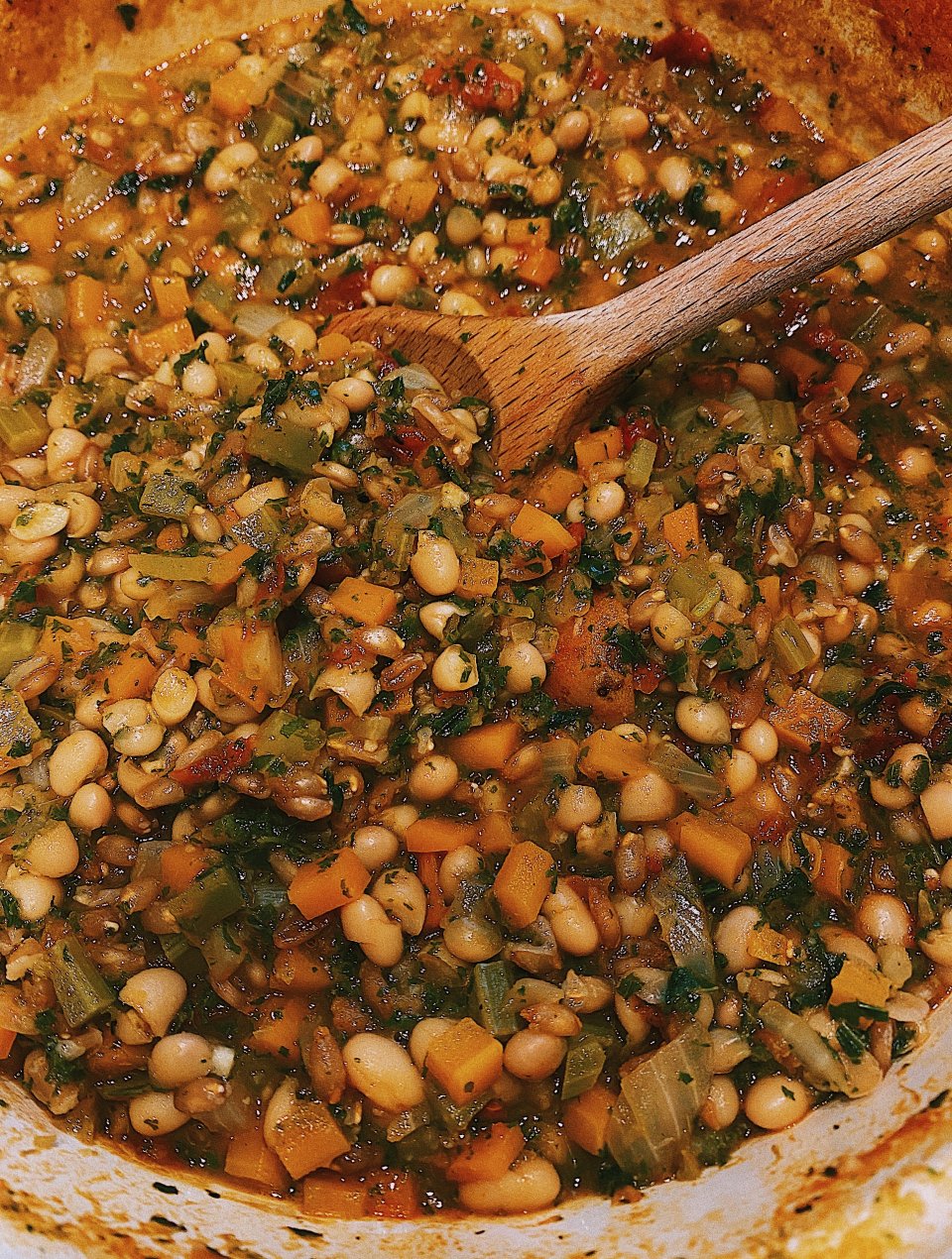 Тосканский суп-рагу из белой фасоли, кейла и полбы🍲 - рецепт с  фотографиями - Patee. Рецепты