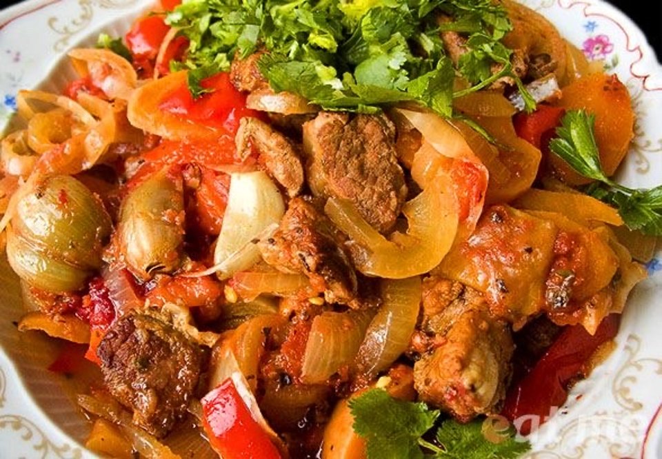 Говядина тушеная по-арабски - рецепт с рачетом калорийности и БЖУ