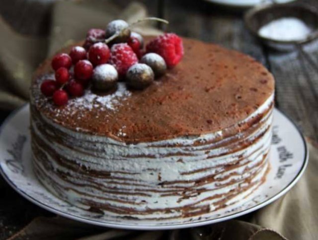 Рецепт самого вкусного блинного торта «Крепвиль»