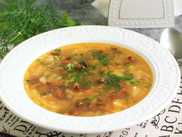 Грибная похлебка (постная) 🍲